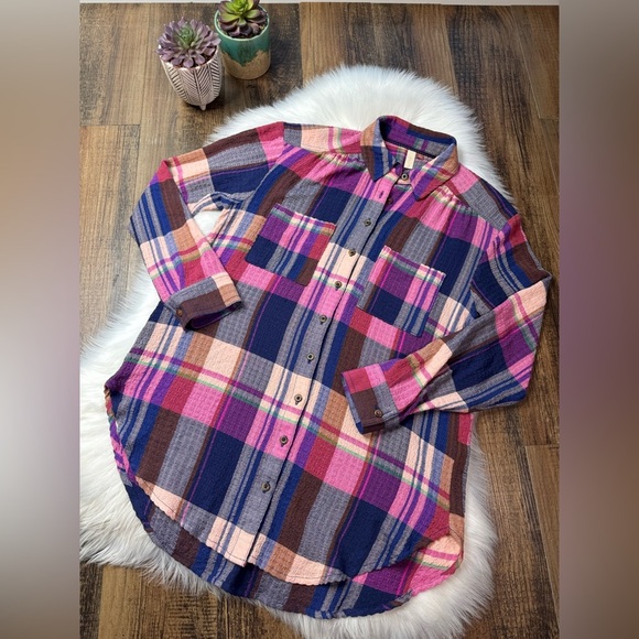 Anthropologie Pilcro Plaid Button Down - Picture 1 of 7